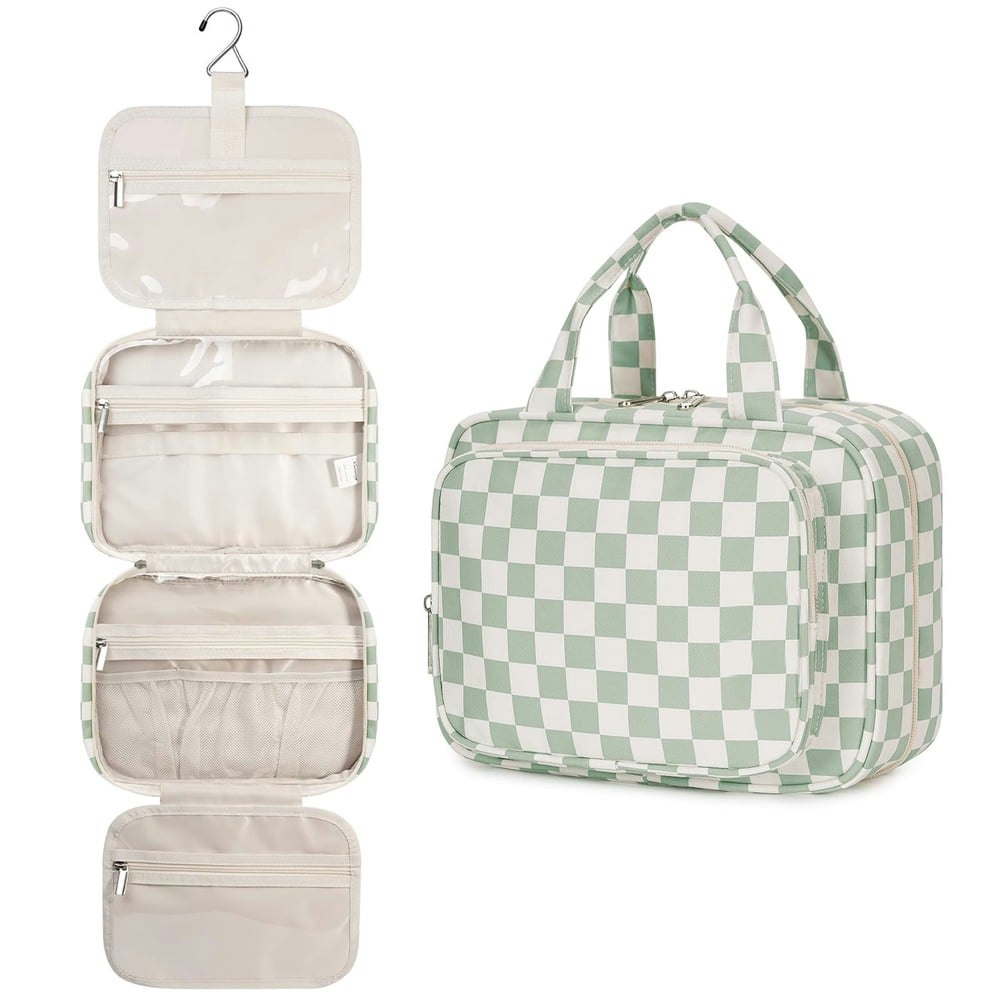 Checkerboard Hanging Travel Toiletry Bag: $17.99 Checkerboard Hanging Travel Toiletry Bag: $17.99