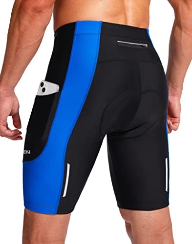 Men's 3D Padded Cycling Shorts with Pockets: $19.71