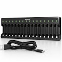 16-Bay AA and AAA NiMH Battery Charger for $15 + free shipping w/ Prime