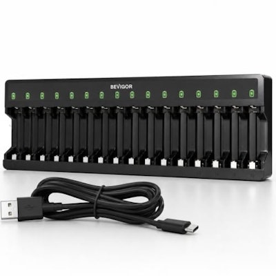 16-Bay AA and AAA NiMH Battery Charger for $15 + free shipping w/ Prime