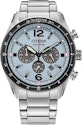 Refurb Citizen Men's Chronograph Date Window Silver Eco-Drive Watch 43mm for $156 + free shipping