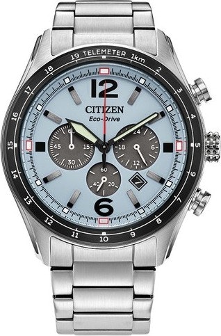 Refurb Citizen Men's Chronograph Date Window Silver Eco-Drive Watch 43mm: $156