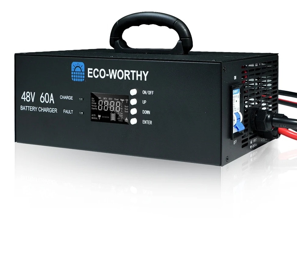 Eco-Worthy 48V 60A LiFePO4 Battery Charger: $190.99 Eco-Worthy 48V 60A LiFePO4 Battery Charger: $190.99