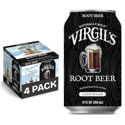 Virgil's Naturally Bold Handcrafted Root Beer 4-Pack for $7 + free shipping w/ Prime