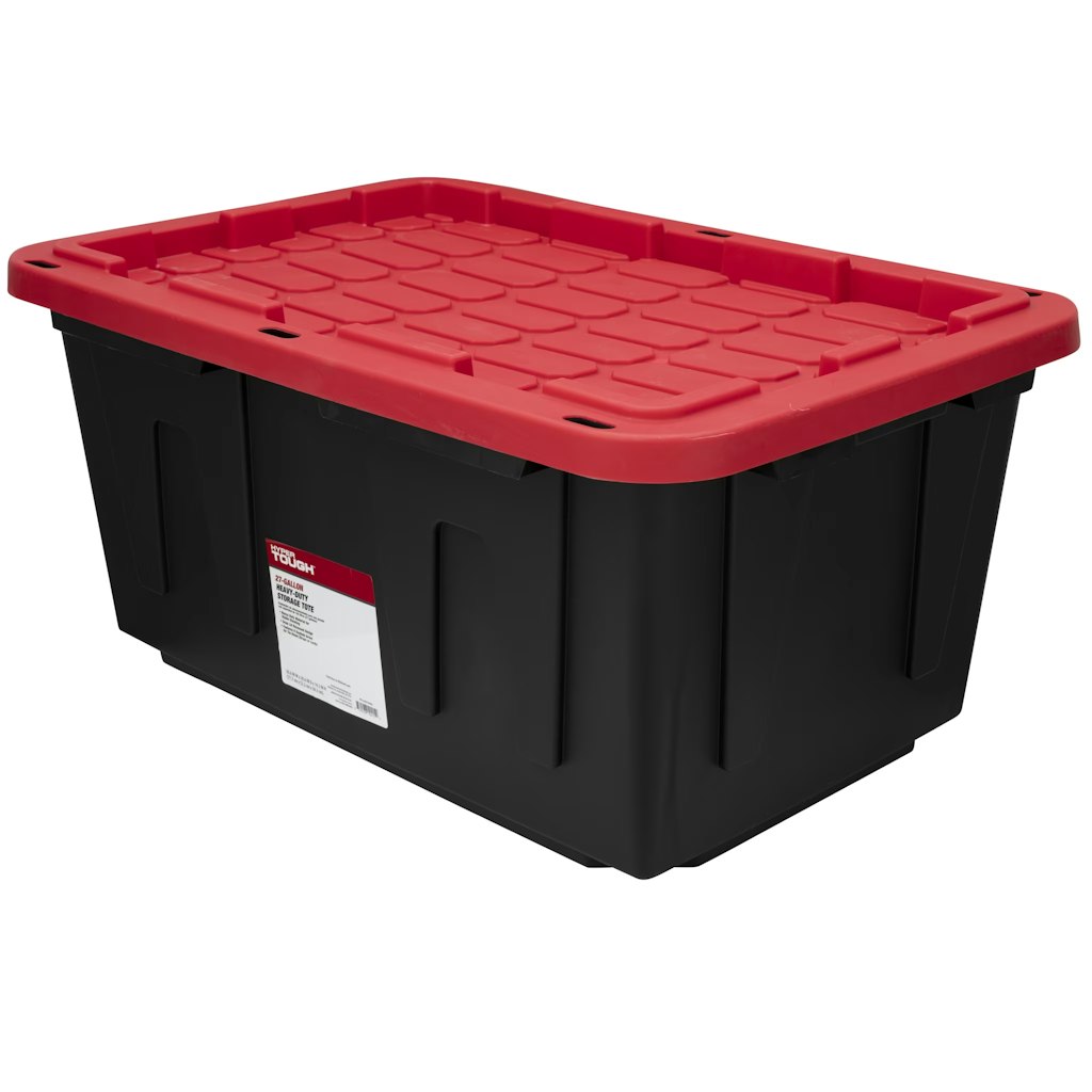 Hyper Tough 27-Gallon Storage Bin w/ Snap Lid: $8.86 Hyper Tough 27-Gallon Storage Bin w/ Snap Lid: $8.86