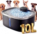 Pokpet Wireless Stainless Steel Pet Water Fountain for $30 + free shipping w/ Prime