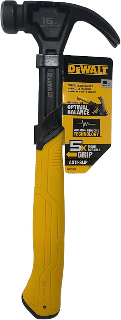 DeWalt 16-oz. Steel Curve Claw Hammer: $17