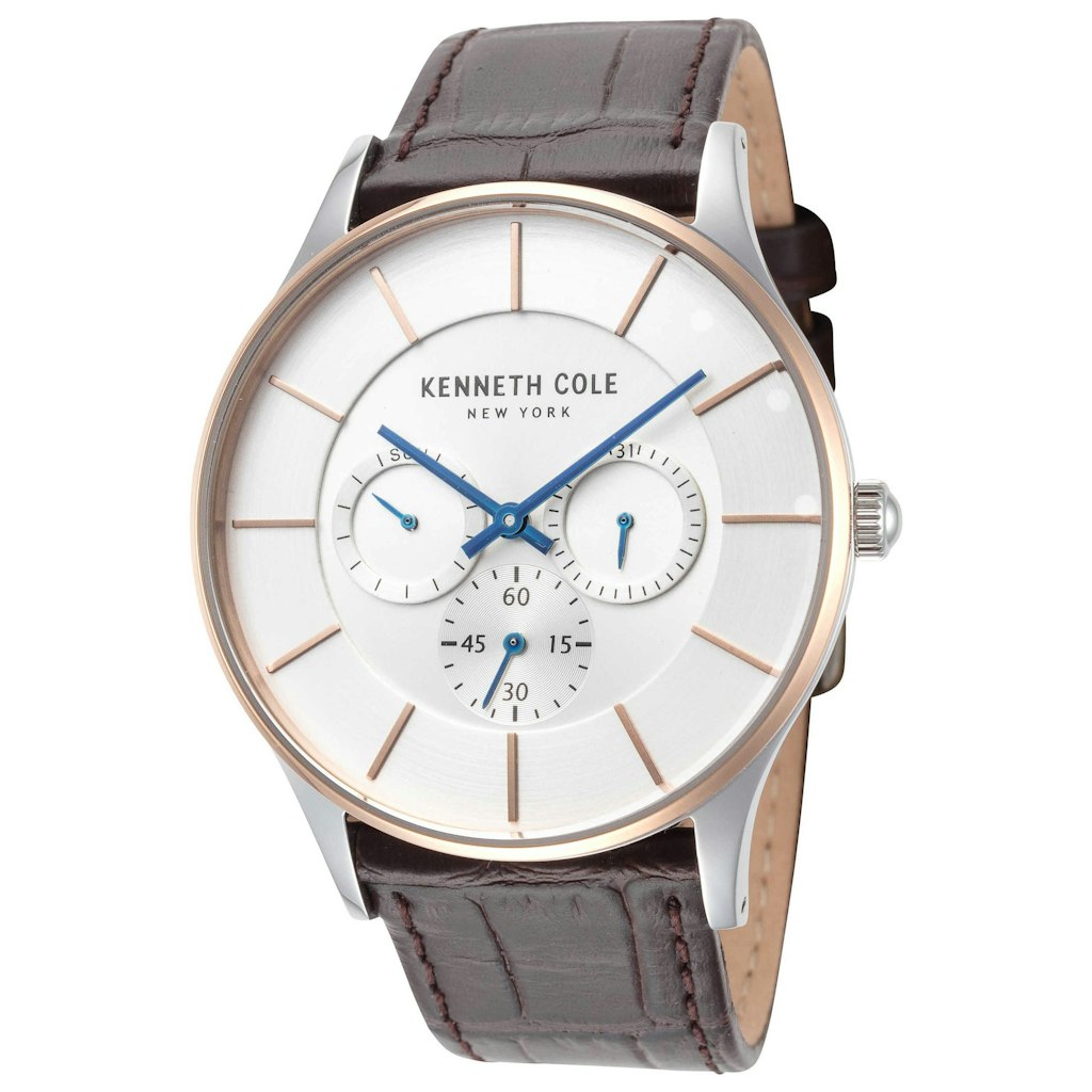 Kenneth Cole 42mm Silver Dial Men's Quartz Watch: $25