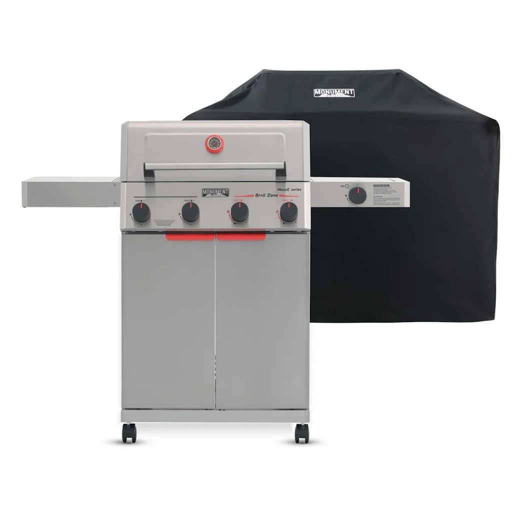 Monument Grills Mesa II 4-Burner Propane Gas Grill w/ Cover: $150