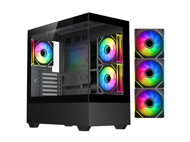 DIYPC ARGB-N5-BK ATX Computer Case: $59.99 DIYPC ARGB-N5-BK ATX Computer Case: $59.99