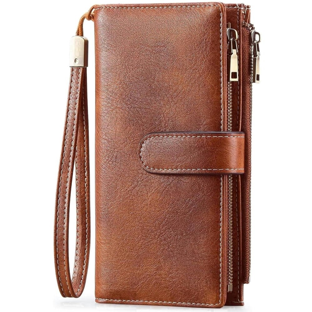 Gmdisc Genuine Leather RFID Blocking Women's Wallet: $14.59