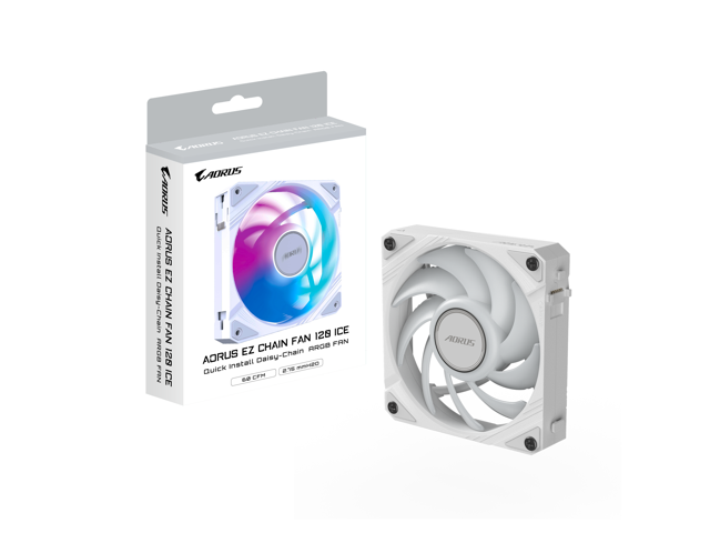 Aorus EZ Chain 120mm ARGB Computer Case Fan: $20.99 Aorus EZ Chain 120mm ARGB Computer Case Fan: $20.99