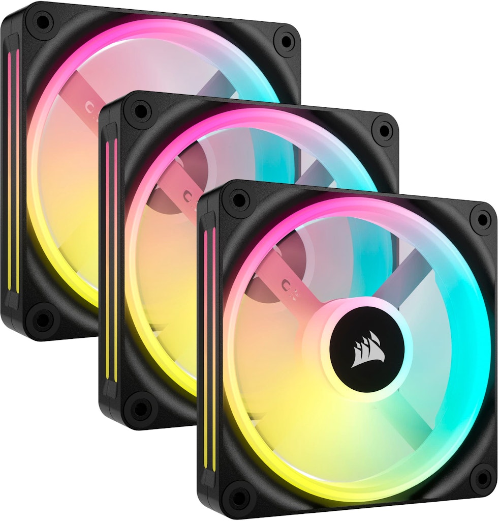Corsair iCUE Link QX120 120mm PWM RGB Computer Case Fan 3-Pack: $99.99
