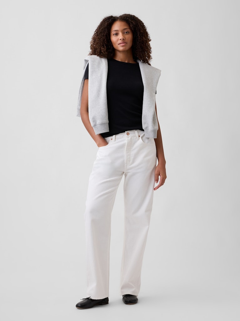 Low Slung Relaxed Straight Jeans: $31.99 Low Slung Relaxed Straight Jeans: $31.99