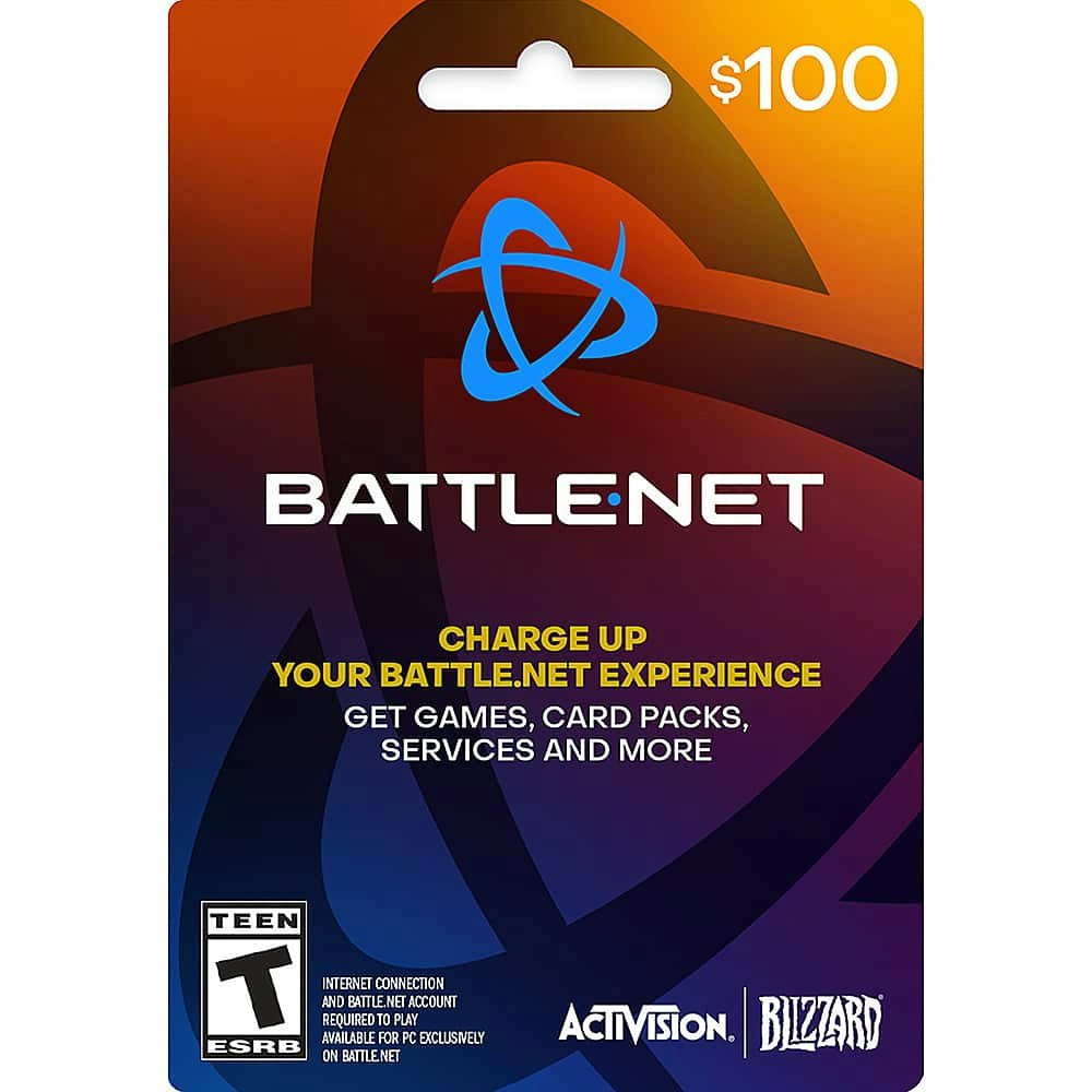 Blizzard Entertainment $100 Gift Card: $100 Blizzard Entertainment $100 Gift Card: $100