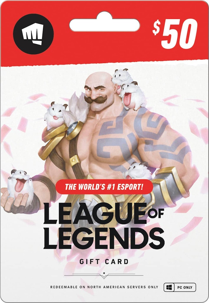 League of Legends $50 Gift Card: $50