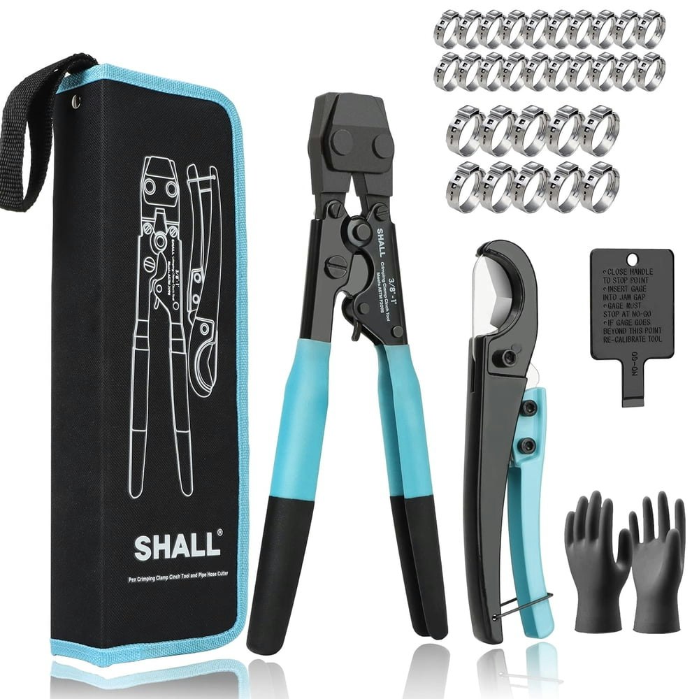 Shall Pex Crimping Cinch Tool and Pipe Cutter Kit: $34.99 Shall Pex Crimping Cinch Tool and Pipe Cutter Kit: $34.99