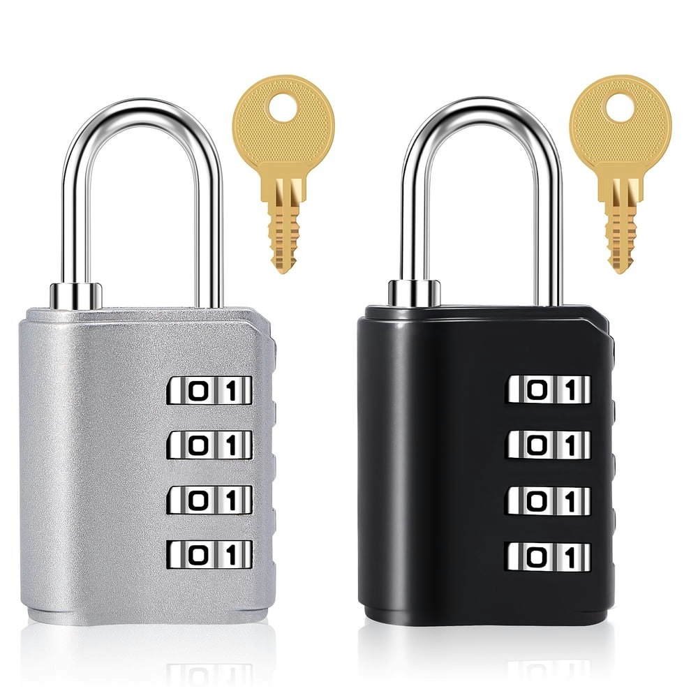 Huryfox 4-Digit Combination Lock 2-Pack: $11.99