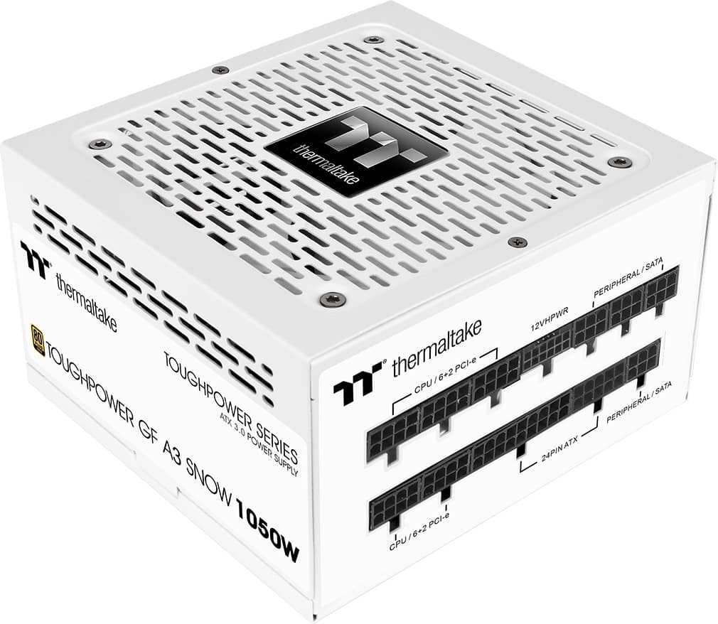 Thermaltake Toughpower GF A3 1050W 80+ Gold PCIe Gen 5 ATX 3.1 Fully Modular Power Supply: $119.99 Thermaltake Toughpower GF A3 1050W 80+ Gold PCIe Gen 5 ATX 3.1 Fully Modular Power Supply: $119.99