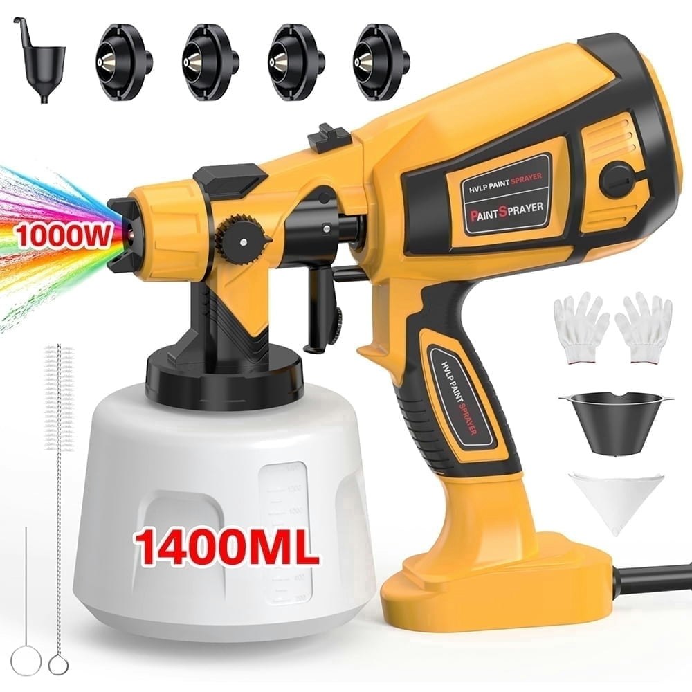 Purevigil 1,000W HVLP Electric Paint Sprayer: $35.09