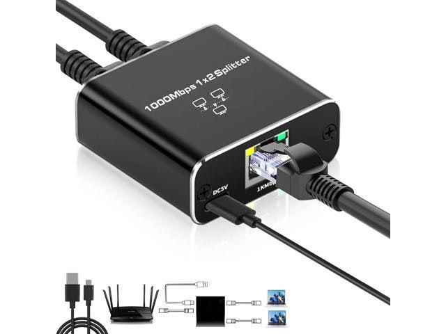 Gigabit Ethernet Splitter 1-to-2 RJ45 Adapter: $24.69 Gigabit Ethernet Splitter 1-to-2 RJ45 Adapter: $24.69
