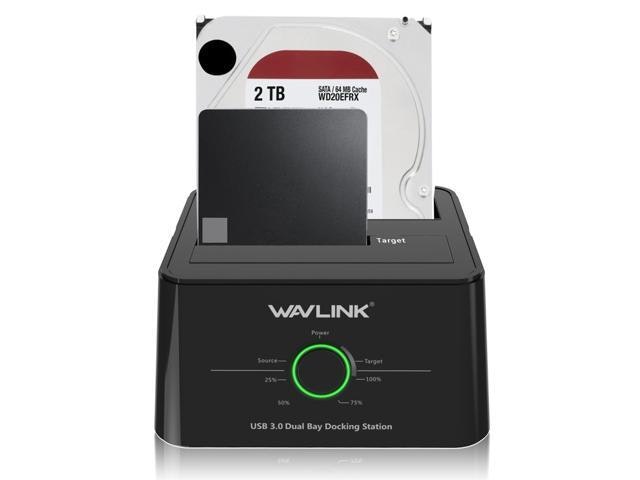 Wavlink 12TB Dual Bay USB 3.0 Hard Drive Docking Station: $34.99 Wavlink 12TB Dual Bay USB 3.0 Hard Drive Docking Station: $34.99