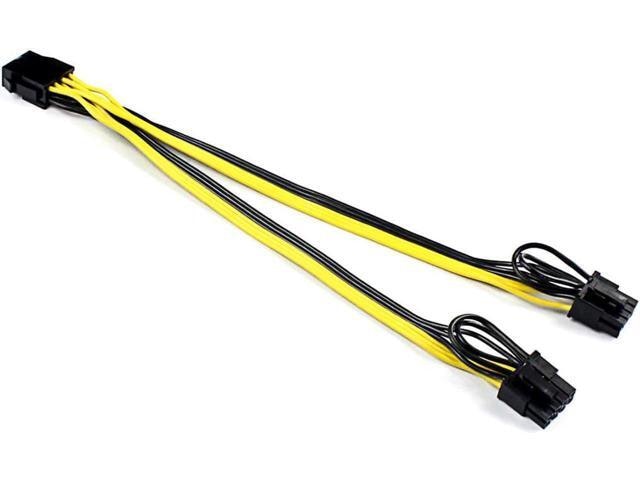 PCIe 6-Pin to Dual 8-Pin Power Adapter Cable: $10.59 PCIe 6-Pin to Dual 8-Pin Power Adapter Cable: $10.59