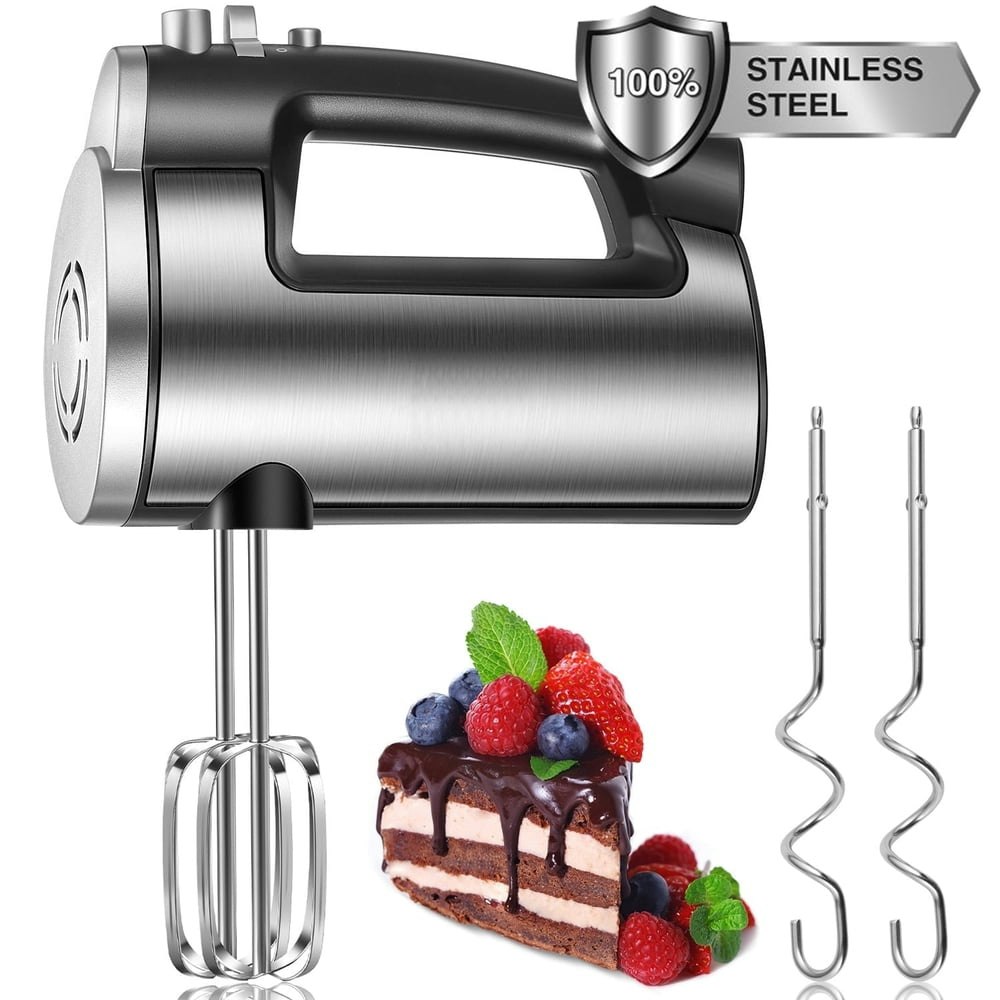 300W 6-Speed Electric Hand Mixer: $19.99