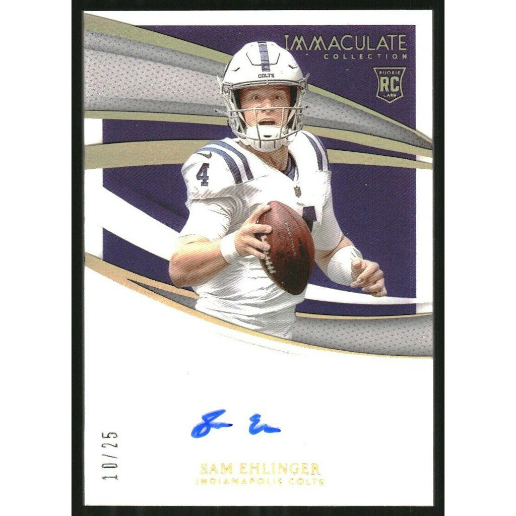 2021 Immaculate Collection Sam Ehlinger Rookie Autograph Card: $15