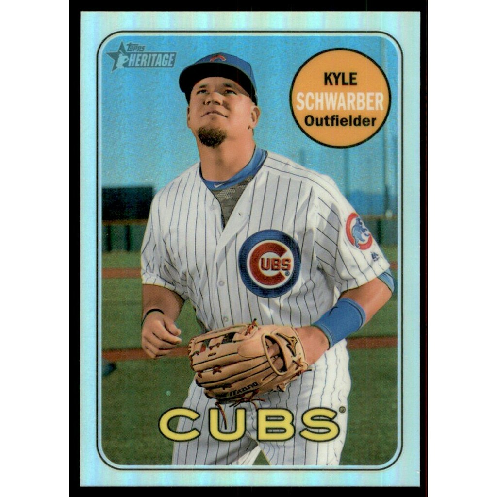 2018 Topps Heritage Chrome Kyle Schwarber Refractor Card: $13.50 2018 Topps Heritage Chrome Kyle Schwarber Refractor Card: $13.50