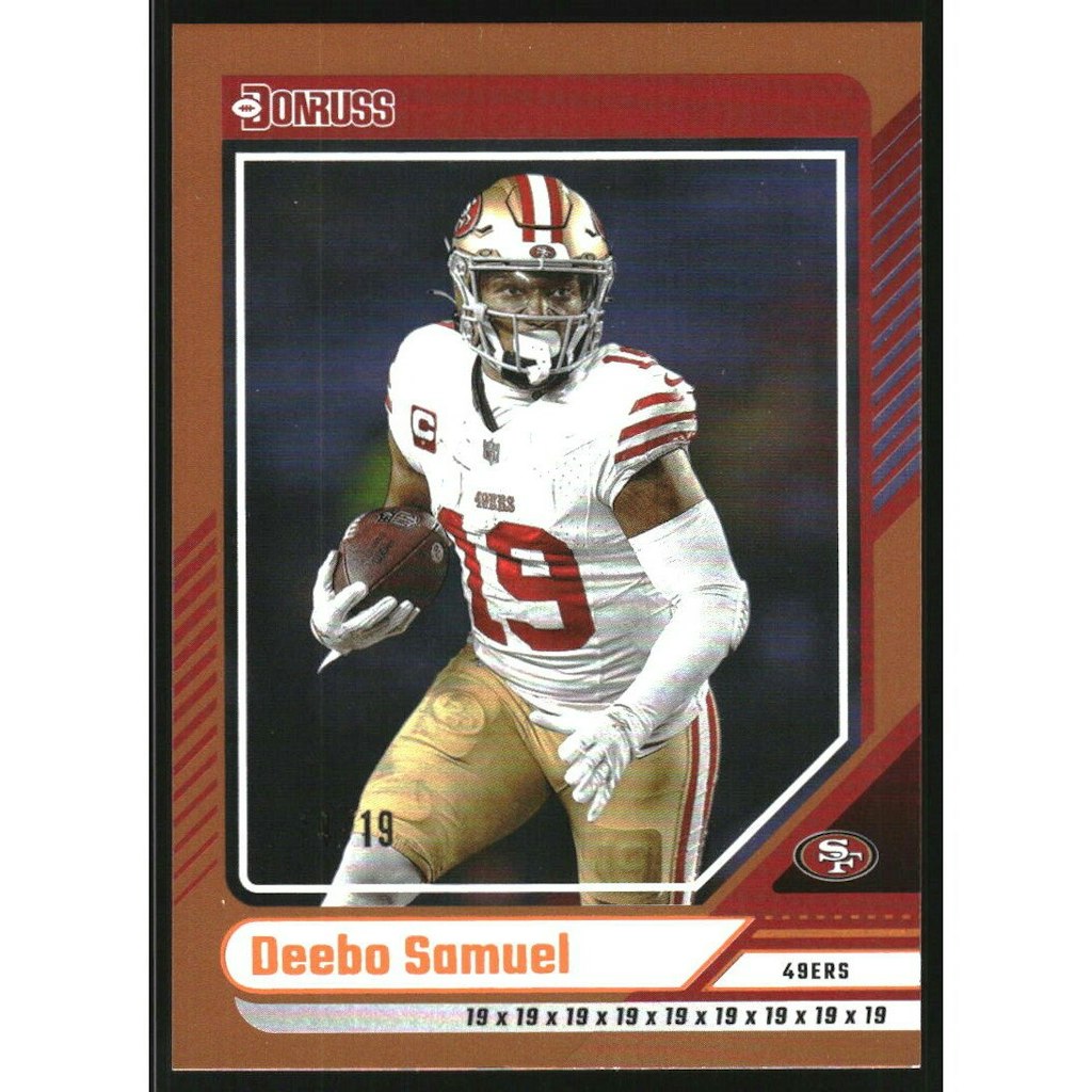 2024 Donruss Deebo Samuel Jersey Number Card #283: $15