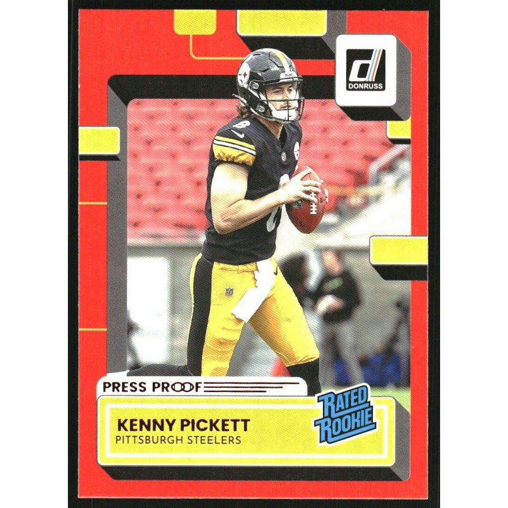 2022 Donruss Press Proof Red Kenny Pickett Rookie Card: $22.50 2022 Donruss Press Proof Red Kenny Pickett Rookie Card: $22.50