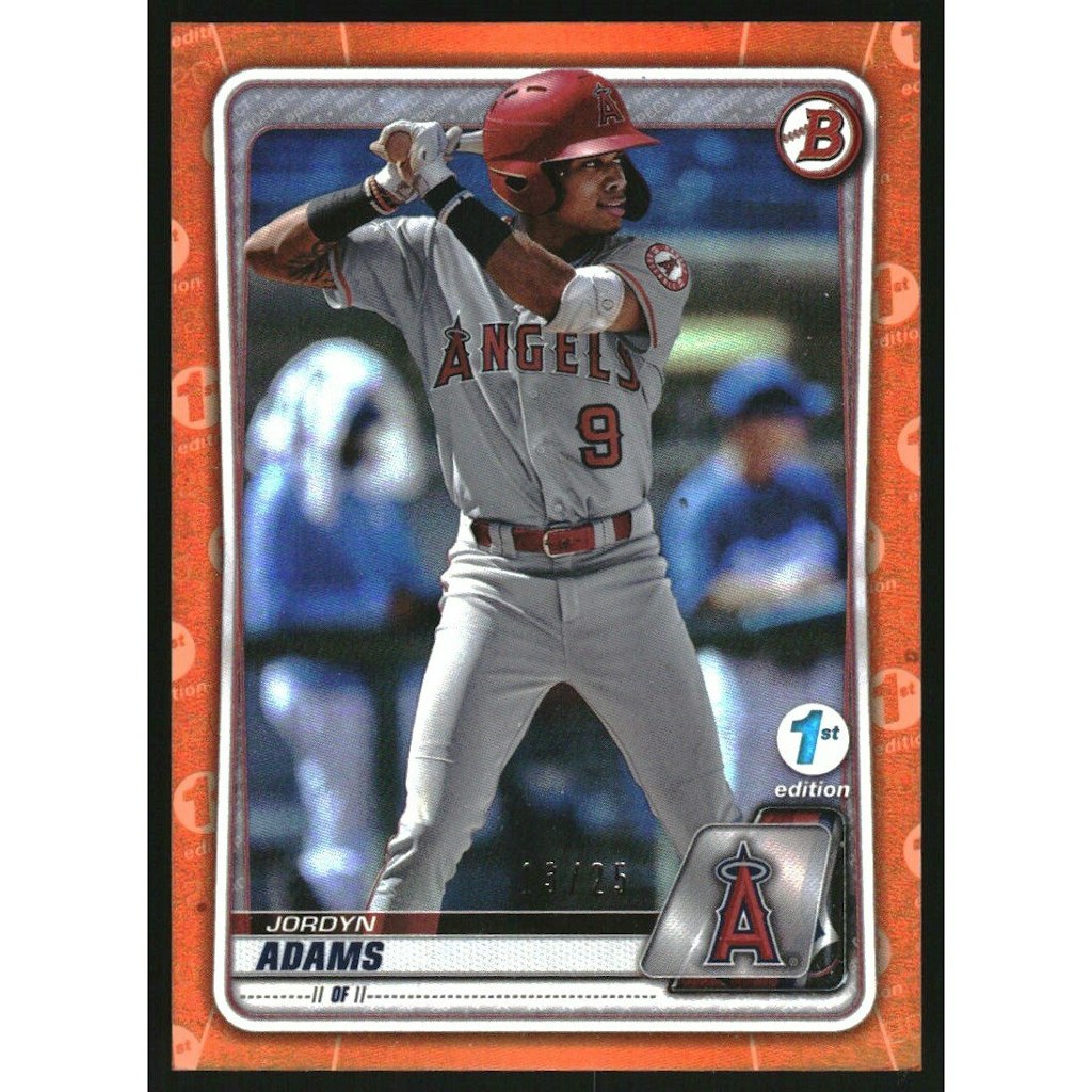 2020 Bowman Draft 1st Edition Orange Foil #BD193 Jordyn Adams: $13.50 2020 Bowman Draft 1st Edition Orange Foil #BD193 Jordyn Adams: $13.50