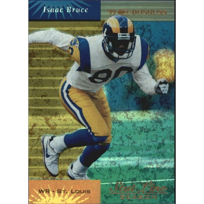 1999 Donruss Stat Line Season Isaac Bruce Baseball Card: $48