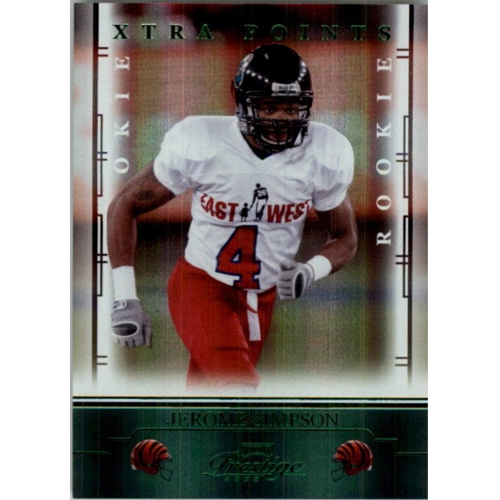 2008 Playoff Prestige Xtra Points Green Jerome Simpson Card #150: $10.80 2008 Playoff Prestige Xtra Points Green Jerome Simpson Card #150: $10.80