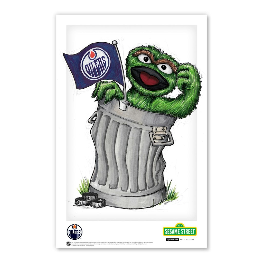 Oscar the Grouch Edmonton Oilers 11" x 17" Poster Print: $39.99 Oscar the Grouch Edmonton Oilers 11" x 17" Poster Print: $39.99