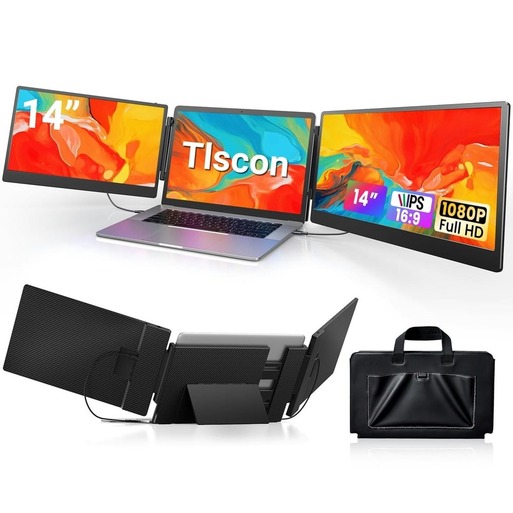 Tlscon 14-Inch 1080p Portable Laptop Monitor: $159.89