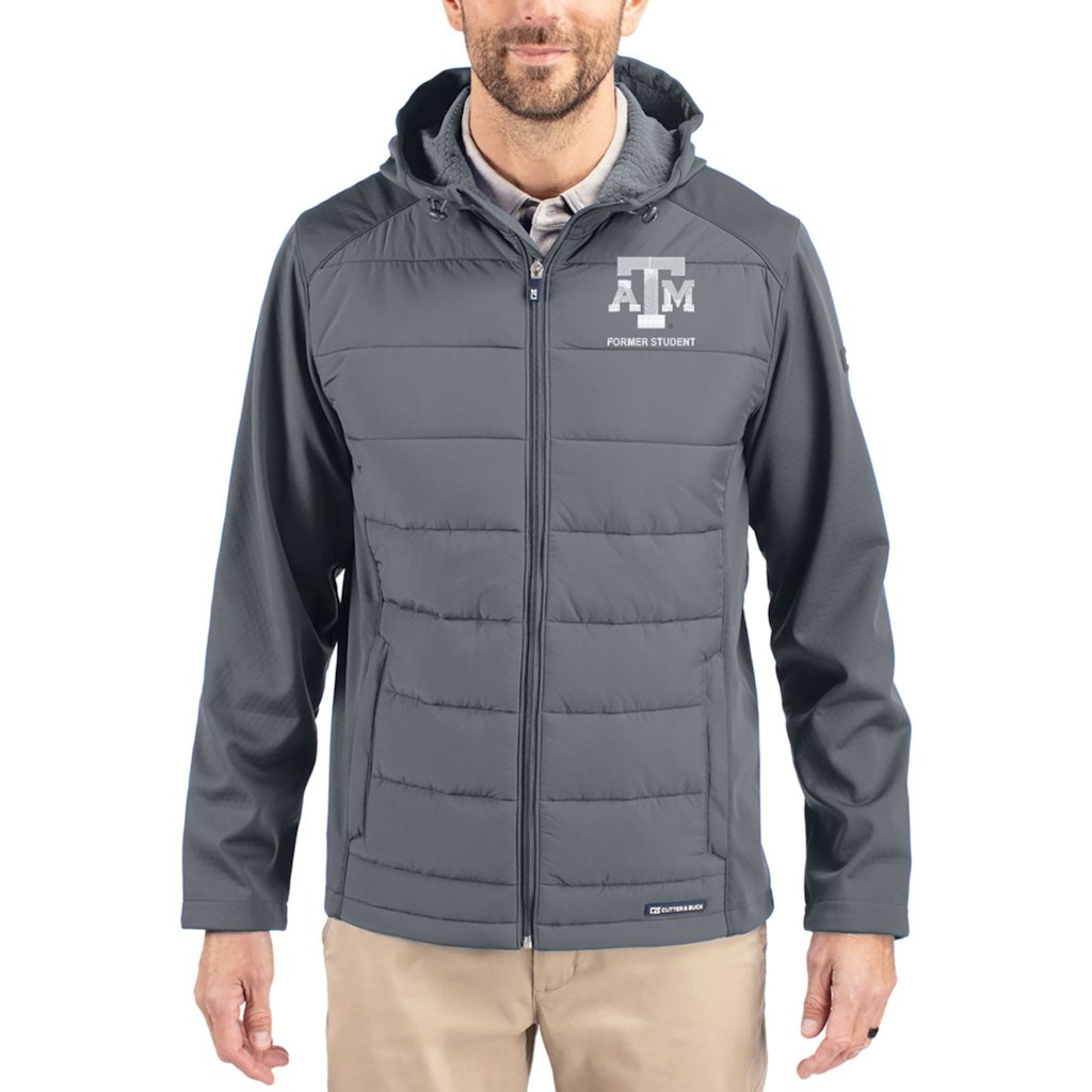 Cutter & Buck Texas A&M Aggies Evoke Hybrid Eco Softshell Full-Zip Hooded Jacket: $219.99 Cutter & Buck Texas A&M Aggies Evoke Hybrid Eco Softshell Full-Zip Hooded Jacket: $219.99
