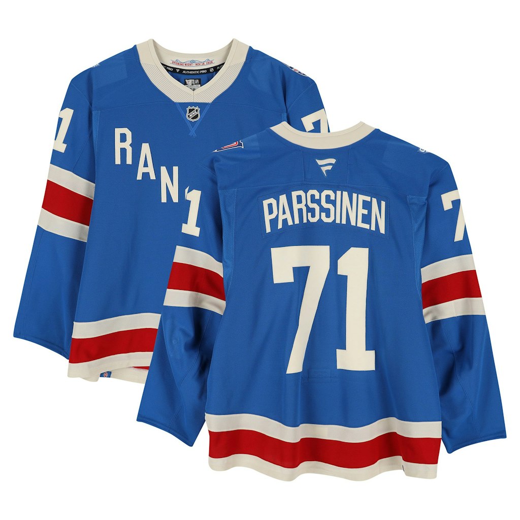 Juuso Parssinen New York Rangers Game-Used #71 Centennial Jersey: $2,499.99