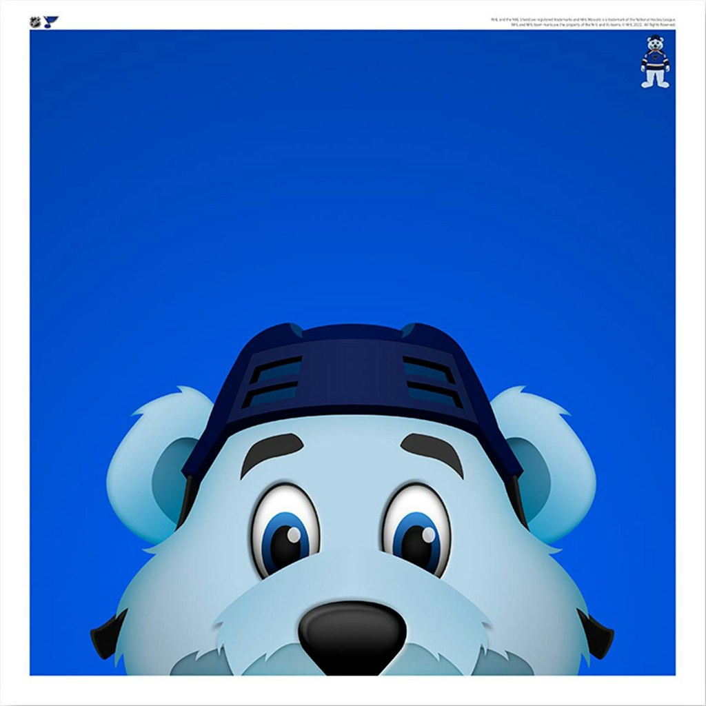Louie St. Louis Blues 12" x 12" Mascot Poster Print: $34.99 Louie St. Louis Blues 12" x 12" Mascot Poster Print: $34.99