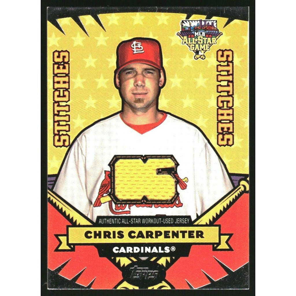 2006 Topps Update Chris Carpenter All Star Stitches Jersey Card: $12