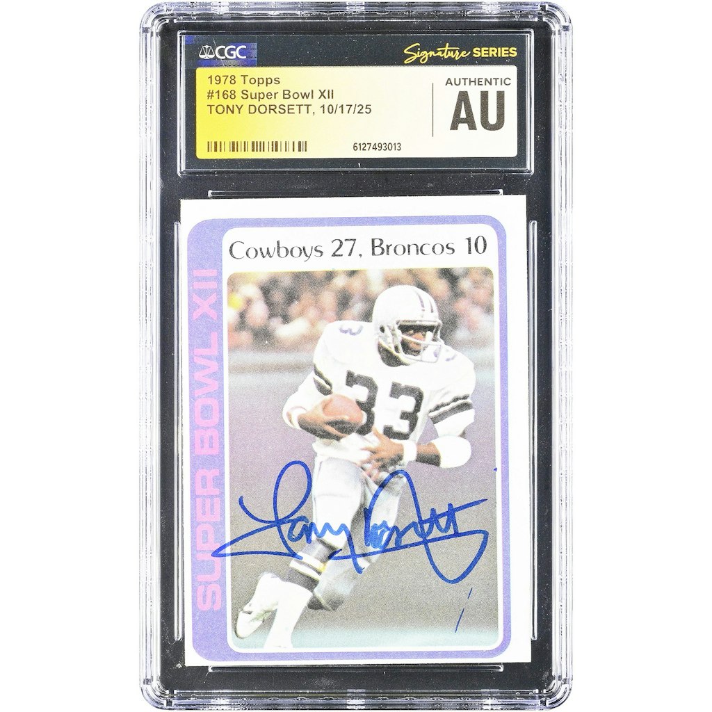 Tony Dorsett Dallas Cowboys Autographed 1978 Topps Rookie Card: $249.99 Tony Dorsett Dallas Cowboys Autographed 1978 Topps Rookie Card: $249.99