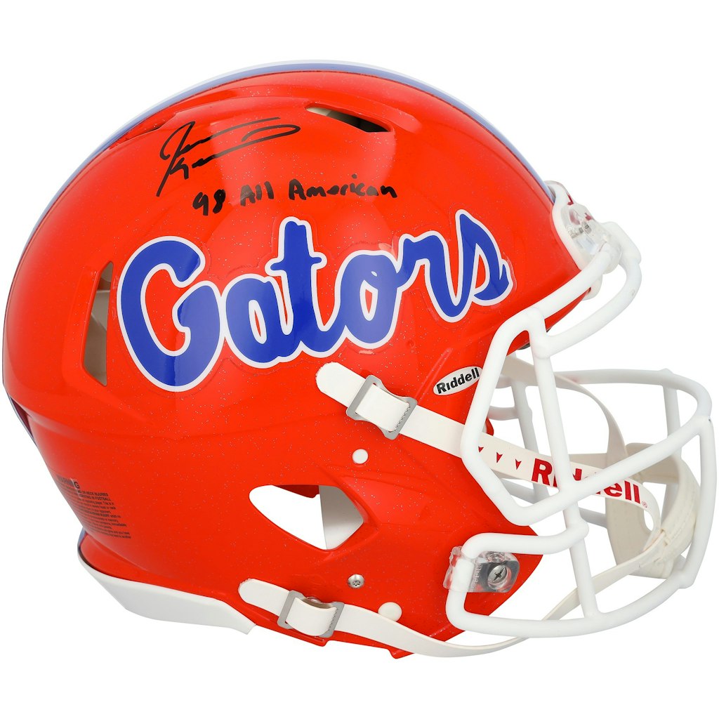 Jevon Kearse Autographed Florida Gators Riddell Speed Authentic Helmet: $599.99 Jevon Kearse Autographed Florida Gators Riddell Speed Authentic Helmet: $599.99
