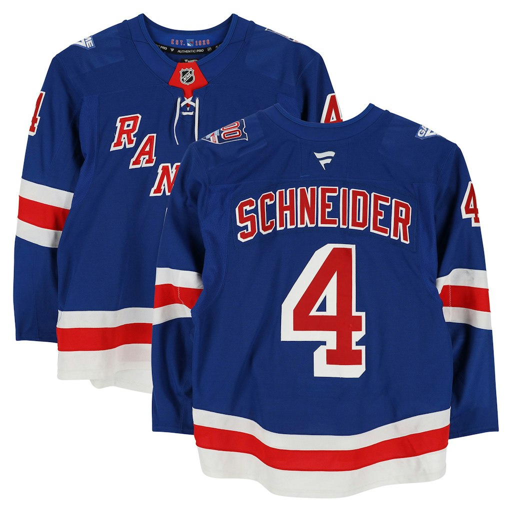 Braden Schneider New York Rangers Game-Used Jersey: $1,249.99 Braden Schneider New York Rangers Game-Used Jersey: $1,249.99