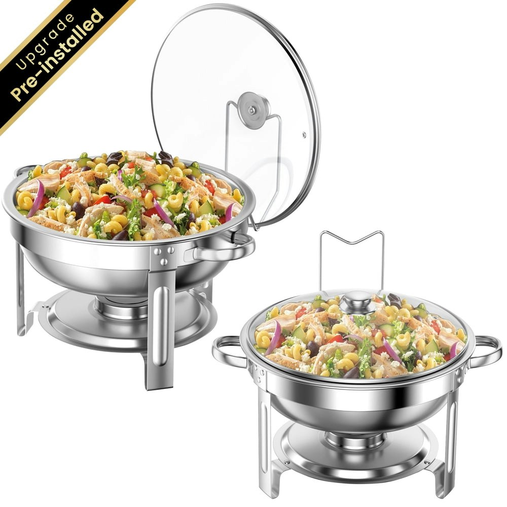 Tinana 5-Quart Stainless Steel Chafing Dish 2-Pack: $48.99 Tinana 5-Quart Stainless Steel Chafing Dish 2-Pack: $48.99