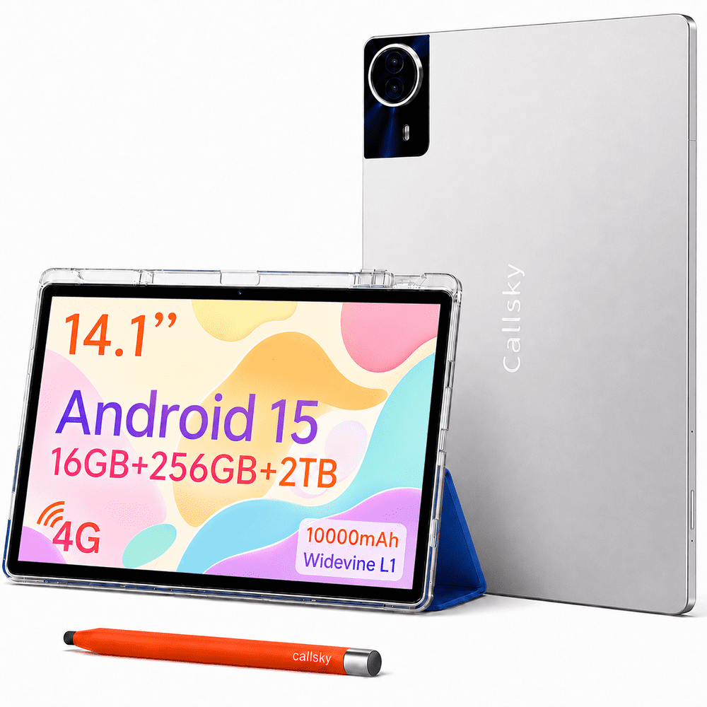 Callsky 14.1-inch 256GB Android 15 Tablet: $198.16