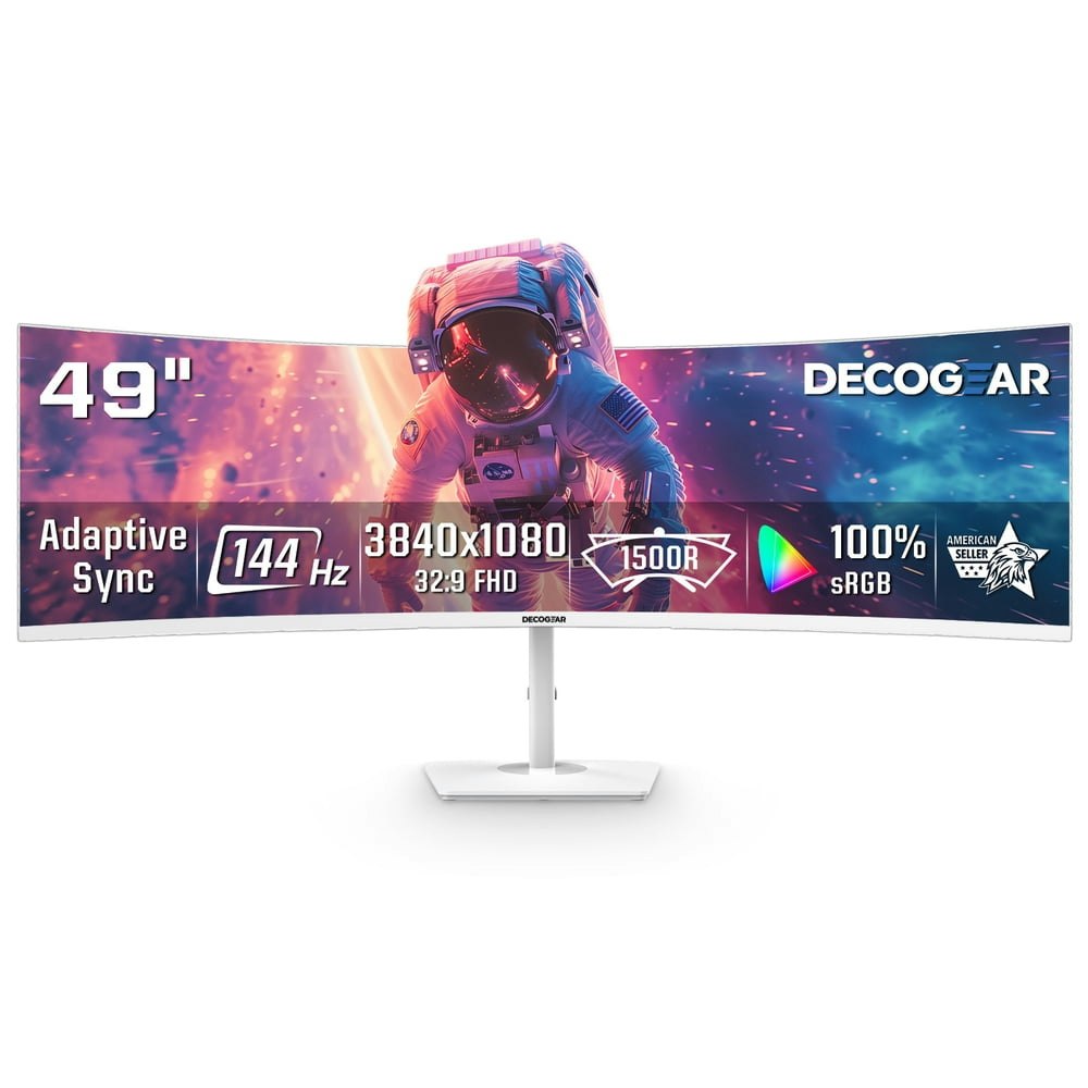Deco Gear 49" Ultrawide 1080p HDR LED Monitor: $499.99 Deco Gear 49" Ultrawide 1080p HDR LED Monitor: $499.99