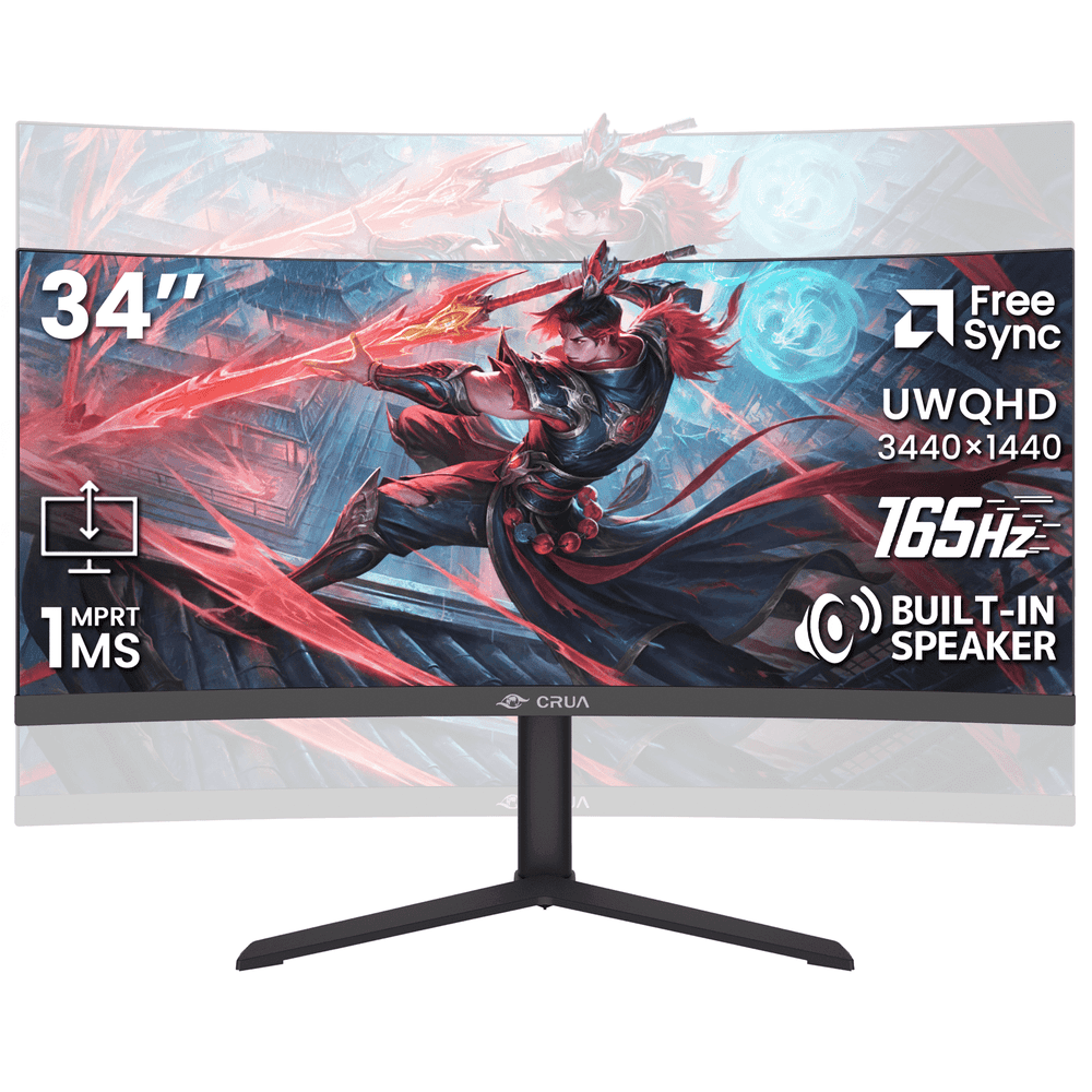 Crua 34" Ultrawide 1440p LED Curved Monitor: $199.19 Crua 34" Ultrawide 1440p LED Curved Monitor: $199.19