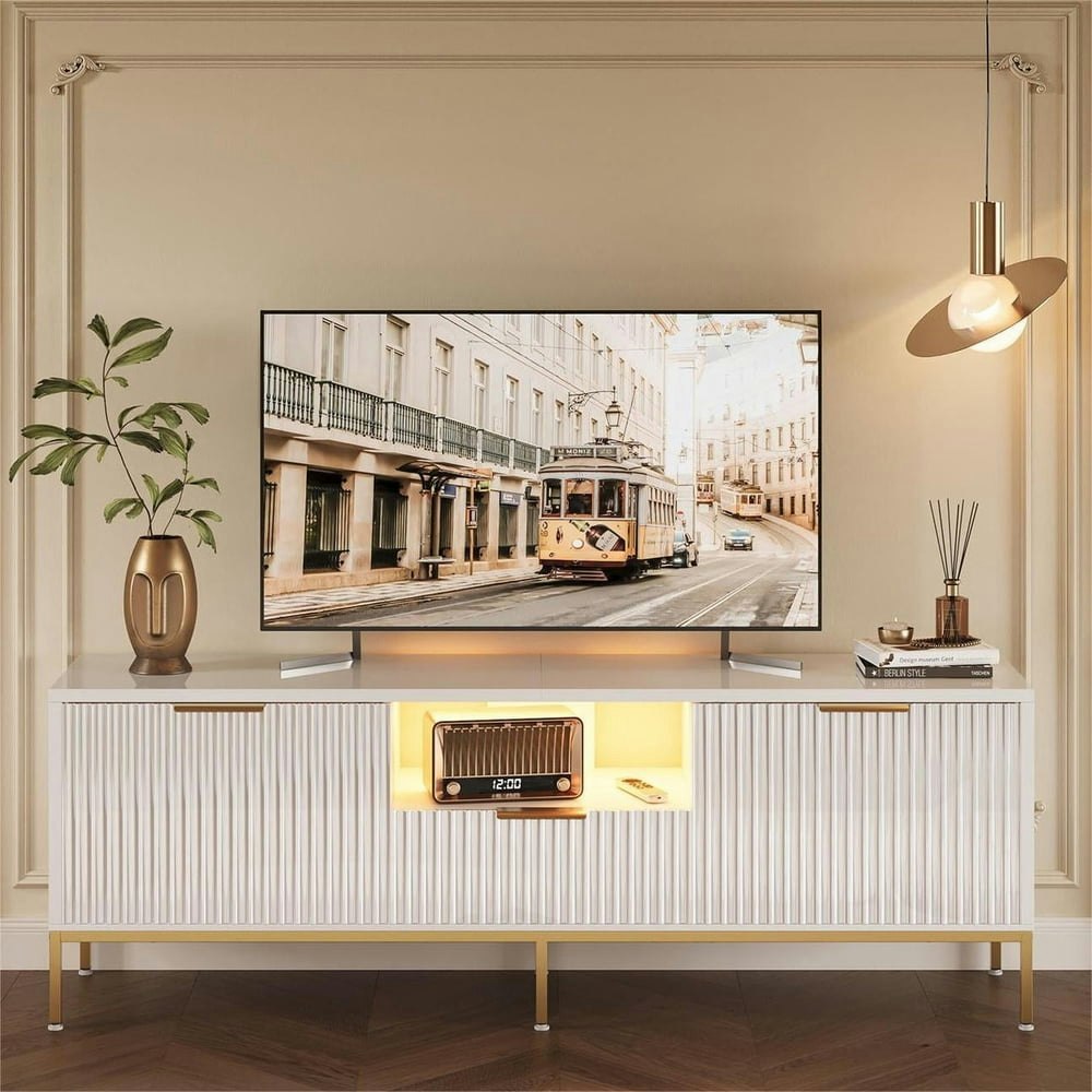 Bestier 55-Inch LED TV Stand with Drawers and Cabinets: $109.99 Bestier 55-Inch LED TV Stand with Drawers and Cabinets: $109.99