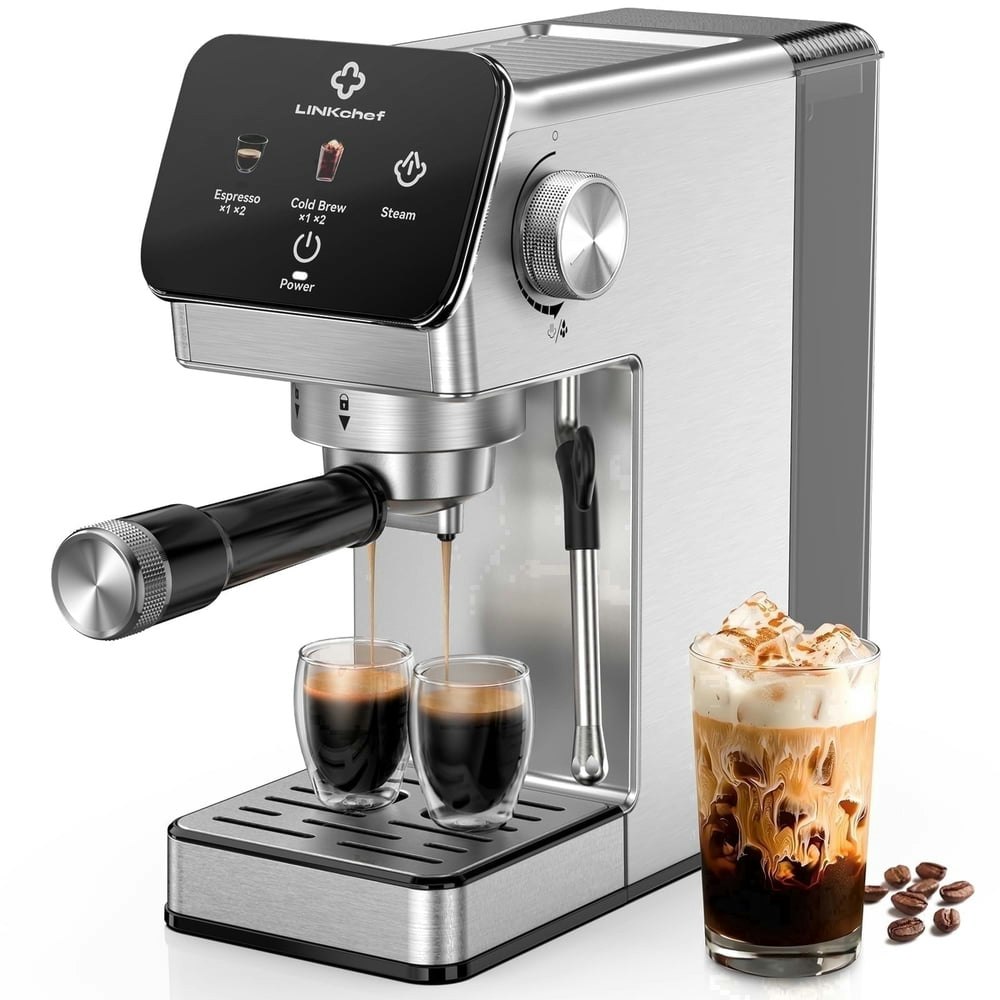 LinkChef 20-Bar Espresso and Cold Brew Coffee Machine: $79.99